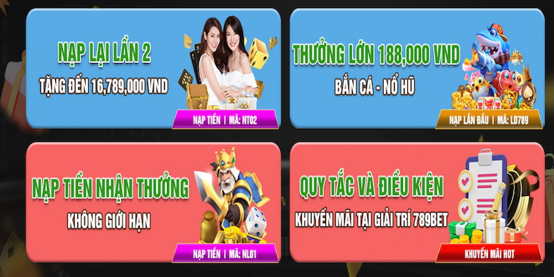 Nhà cái 789bet ưu đãi nạp tiền nhận quà khủng